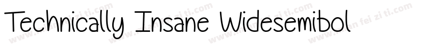 Technically Insane Widesemibold字体转换